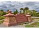 The Vistas Community Park entrance sign at 1045 Chestnut Chase St, Las Vegas, NV 89138