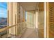 Balcony featuring a gold railing and stunning city views at 135 E Harmon Ave # 1007, Las Vegas, NV 89109