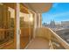 Balcony showcasing city views and a golden railing at 135 E Harmon Ave # 1007, Las Vegas, NV 89109