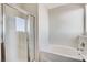 Bathroom featuring a shower and a separate bathtub at 3008 Hot Cider Ave, North Las Vegas, NV 89031