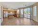 Bright kitchen with wood cabinets, modern appliances, and views to the outdoor patio at 3008 Hot Cider Ave, North Las Vegas, NV 89031