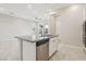 Spacious kitchen island with granite countertops, stainless steel sink, and dishwasher at 354 Spotted Dove St, Las Vegas, NV 89138