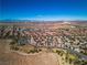 This aerial view highlights the property's neighborhood setting, surrounded by parks and conveniently located near major roads at 4434 Verdiccio Ave, Las Vegas, NV 89141