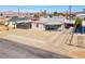 Charming single story home with gravel yard, covered porch, and convenient driveway access at 457 Federal St, Henderson, NV 89015