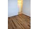 Bedroom with hardwood floors and a closet at 4708 Thunderbolt Ave, Las Vegas, NV 89115