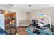 Open floorplan living room area and kitchen at 4708 Thunderbolt Ave, Las Vegas, NV 89115