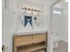 Bathroom vanity featuring decorative lighting and a modern sink at 5421 Painted Mirage Rd, Las Vegas, NV 89149