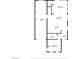 Detailed floor plan of the first floor, including dimensions of the kitchen, bedroom, and garage at 5958 W Agate Ave, Las Vegas, NV 89139