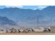 A scenic view of the distant mountain range from the property, with blue skies at 10725 Wrigley Field Ave, Las Vegas, NV 89166