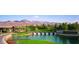 Beautiful view of Anthem Country Club's waterway and lush green landscape at 11 Belfair Ct, Henderson, NV 89052