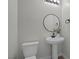 Chic half-bathroom features modern fixtures and a sleek design at 12525 Lylan Ridge St, Las Vegas, NV 89138