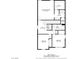 Detailed floor plan showcasing the layout of the bedrooms, bathrooms, and laundry room at 12525 Lylan Ridge St, Las Vegas, NV 89138