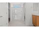 Bathroom featuring a spacious shower with sliding glass doors and modern fixtures at 430 Shimmering Sands Ave, North Las Vegas, NV 89031