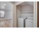 Convenient laundry closet with washer and dryer hookups at 4839 Englewood Ave, Las Vegas, NV 89139