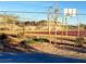 Outdoor basketball court, fenced, with trees adjacent to the surface at 7910 Shimmery St, North Las Vegas, NV 89084