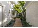 Charming courtyard showcasing manicured landscaping and decorative rock ground cover at 10313 Orkiney Dr, Las Vegas, NV 89144