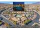 Beautiful aerial view of the Northern Terrace neighborhood and community pools and recreation areas at 10421 Mount Washington Ave, Las Vegas, NV 89166