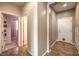 Hallway featuring hardwood floors and neutral paint at 10421 Mount Washington Ave, Las Vegas, NV 89166