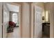 Bedroom view between a guest bath and a secondary bedroom with stylish decor and natural light at 11023 Bellatrix Ct, Las Vegas, NV 89135