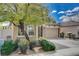 Well maintained home exterior featuring desert landscaping, a two-car garage, and a paved walkway to the front door at 11023 Bellatrix Ct, Las Vegas, NV 89135