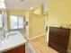 Bathroom features a large vanity, vinyl floors and a walk-in shower at 1508 Splinter Rock Way, North Las Vegas, NV 89031