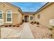 Attractive front entrance featuring desert landscaping with a walkway to the front door at 1616 Langston Hughes St, Henderson, NV 89052