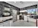 Kitchen with stainless steel appliances and a geometric backsplash at 1805 Ivanhoe Way, Las Vegas, NV 89102