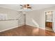 Spacious living room featuring wood floors, neutral paint, and great natural lighting at 1968 Granemore St, Las Vegas, NV 89135