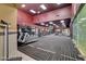 Community Gym with treadmills, weights, and carpeted floor at 5130 S Jones Blvd # 203, Las Vegas, NV 89118