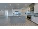 Bright kitchen with a large island, stainless steel appliances, and modern cabinets at 522 Riley Ridge Ct, Henderson, NV 89012