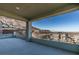 Covered patio with mountain and city views for outdoor living and entertaining at 522 Riley Ridge Ct, Henderson, NV 89012