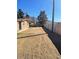 Spacious backyard with mountain views and potential for landscaping at 535 Straight St, Las Vegas, NV 89110