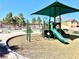 Community playground featuring a slide, climbing structures, and shaded area for fun outdoor activities at 6819 Mahogany Meadows Ave, Las Vegas, NV 89122