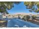 Gated entrance to horse property features an expansive driveway and mountain views at 6925 Donald Nelson Ave, Las Vegas, NV 89131