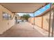 Covered patio area, offering a view of the fenced pool at 804 Vincent Way, Las Vegas, NV 89145