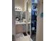 View of a closet with mirrored sliding doors, showcasing storage space and a vanity at 807 Zinnia Cir, Henderson, NV 89015