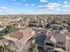 A panoramic aerial view captures this residential neighborhood's uniformity with its matching red-tiled roofs and desert landscaping at , Las Vegas, NV 89131