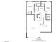 First-floor floor plan showcasing the layout of bedrooms, bathrooms, living areas, and garage at 1057 Giovanni Ln, Henderson, NV 89012