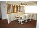 Cozy dining area with a decorative railing and a traditional chandelier at 4536 E Baltimore Ave, Las Vegas, NV 89104