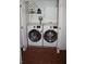 Convenient laundry closet with a modern washer and dryer at 4536 E Baltimore Ave, Las Vegas, NV 89104