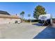 Spacious lot with a parking area for RVs and a basketball court at 4690 Designer Way, Las Vegas, NV 89129