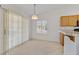 Cozy dining area with sliding doors providing access to the outdoor space at 5005 Cliffrose Dr, Las Vegas, NV 89130