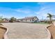 Spacious home backyard with rock landscaping at 6392 Ebony Legends Ave, Las Vegas, NV 89131