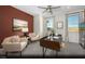 Inviting home office with a stylish desk, comfortable seating, and bright windows offering a functional and inspiring workspace at 6818 Sweet Bay St # Lot 11, Las Vegas, NV 89166