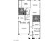 Detailed floor plan showcasing the layout of a two-story home at 6826 Sweet Bay St # Lot 10, Las Vegas, NV 89166
