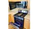 Kitchen with stainless steel gas range and stainless steel microwave at 8777 W Maule Ave # 2167, Las Vegas, NV 89148
