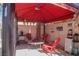 Gazebo with a seating area at 9680 Granite Gorge Ct, Las Vegas, NV 89148