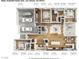 Detailed floor plan showcasing the layout of this spacious home with multiple bedrooms and garage at 10065 Auburn Rose Ave, Las Vegas, NV 89143