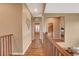 Second floor hallway provides access to bedrooms and the living area at 1908 Morro Vista Dr, Las Vegas, NV 89135