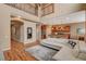 Beautiful living room featuring an open layout, updated kitchen, and soaring ceilings at 1908 Morro Vista Dr, Las Vegas, NV 89135
